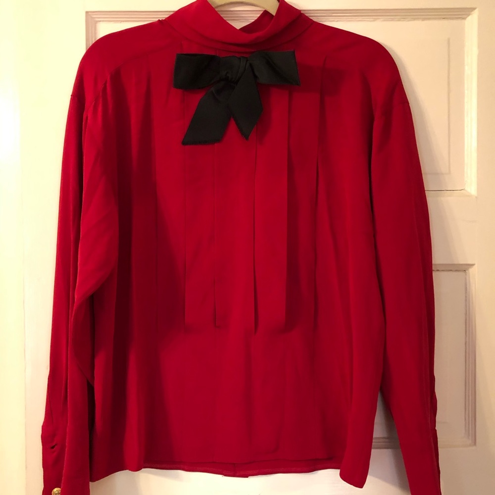 Vintage Chanel silk blouse